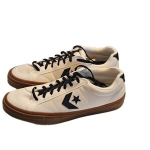 Converse Sport Casual Ox Shoes Men's Size 9 White Black Low Sneakers A13787C